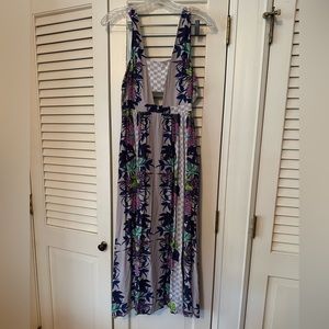 Mara Hoffman Purple Cut Out Midi Dress - Size S